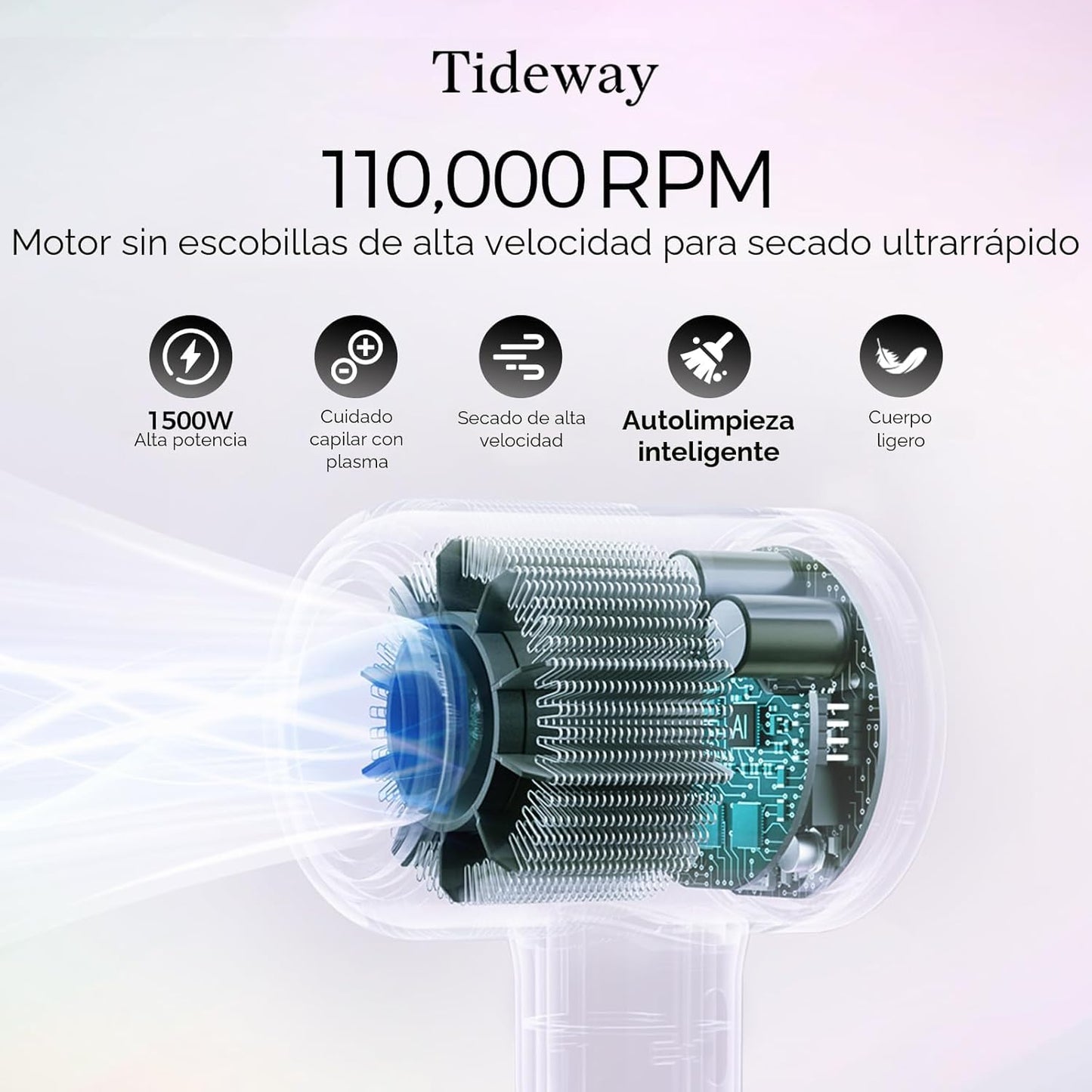 BLOWER SECADOR DE PELO DE 5 CABEZALES